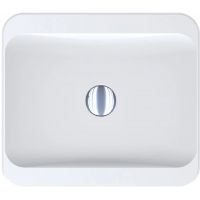 Miraggio Geneva Mirasoft umywalka 43,9x38,9 cm prostokątna nablatowa biały mat 0001087