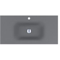 Miraggio Jessel Mirastone umywalka 90x45 cm prostokątna wpuszczana szary mat 0001469