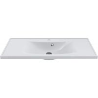 Miraggio Rostriks Uno umywalka 100x45 cm wpuszczana prostokątna biały połysk 0001541