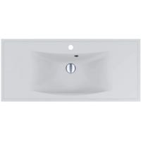 Miraggio Rostriks Uno Mirasoft umywalka 100x45 cm prostokątna wpuszczana biały mat 0001586