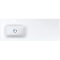 Miraggio Jessel L Mirasoft umywalka 120x45 cm prostokątna wpuszczana biały mat 0001588