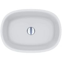 Miraggio Jay Matt umywalka 54x39 cm owalna nablatowa biały mat 0001876