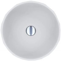 Miraggio Sapfire Matt umywalka 42,5 cm okrągła nablatowa biała 0002255
