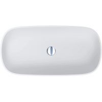 Miraggio Tripoli Mirasoft umywalka 80x40 cm owalna nablatowa biały mat 0002414