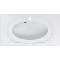 Miraggio Milano Mirasoft umywalka 88,9x48,4 cm prostokątna wpuszczana biały mat 0002429