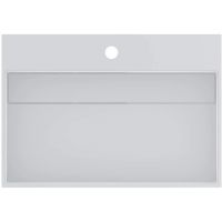 Miraggio Island Mirasoft umywalka 60x42 cm prostokątna ścienna-nablatowa biały mat 0002445