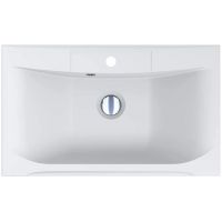 Miraggio Berlin Mirasoft umywalka 74,5x44,7 cm prostokątna wpuszczana biały mat 0002458