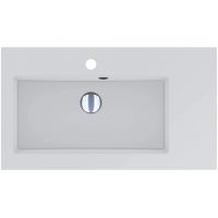 Miraggio Barcelona L Mirasoft umywalka 70x40 cm prostokątna wpuszczana biały mat 0002459