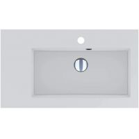 Miraggio Barcelona R Mirasoft umywalka 70x40 cm prostokątna wpuszczana biały mat 0002460