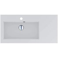 Miraggio Barcelona L Mirasoft umywalka 80x40 cm prostokątna wpuszczana biały mat 0002461