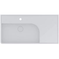 Miraggio Optimus Mirasoft umywalka 95x48 cm prostokątna ścienna-nablatowa biały mat 0002647