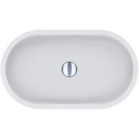 Miraggio Mark 625 Matt umywalka 62,5x36 cm owalna nablatowa biały mat 0002688