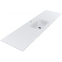Miraggio Jessel umywalka 180x50 cm prostokątna wpuszczana biała 0002701