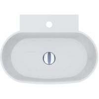 Miraggio Ruff Mirasoft umywalka 53x39 cm owalna nablatowa biały mat 0002426