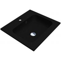 Miraggio Della Mirastone umywalka 50,1x45,1 cm prostokątna wpuszczana czarny mat 8813459