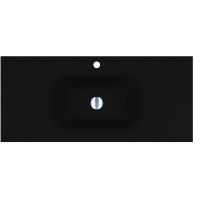 Miraggio Jessel Mirastone umywalka 100x45 cm prostokątna wpuszczana czarny mat 8813468