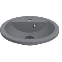Miraggio Madison Mirastone umywalka 42,5 cm okrągła wpuszczana szary mat 8813473
