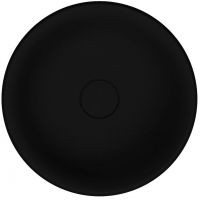 Miraggio Siena Mirastone umywalka 45,1x45,1 cm okrągła wpuszczana czarny mat 8813475