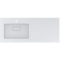 Miraggio Erica L Matt umywalka 120x50 cm prostokątna wpuszczana biały mat 8813568