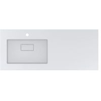 Miraggio Erica L Mirasoft umywalka 120x50 cm prostokątna wpuszczana biały mat 8813569