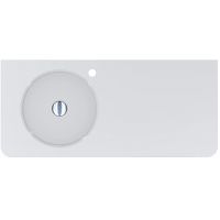 Miraggio Loop umywalka 100x45 cm prostokątna ścienna biała 8813930