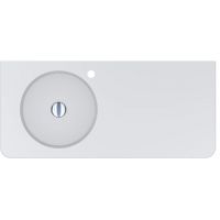 Miraggio Loop L Matt umywalka 100x45 cm prostokątna ścienna biały mat 8813977