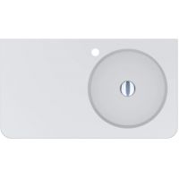 Miraggio Loop R Matt umywalka 80x45 cm prostokątna ścienna biały mat 8814188