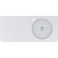 Miraggio Loop R Mirasoft umywalka 100x45 cm prostokątna ścienna biały mat 8814192