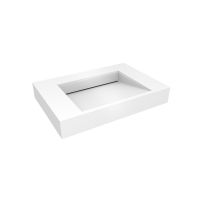 Oltens Stila umywalka 80x45 cm ścienna LavaForm biały połysk 40001000