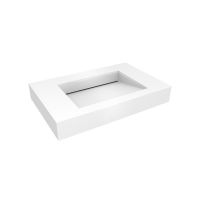 Oltens Stila umywalka 90x45 cm ścienna LavaForm biały połysk 40002000