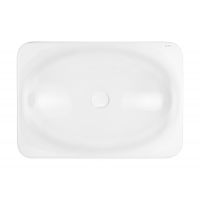 Oltens Kagera umywalka 60x42 cm prostokątna nablatowa biała 40303000