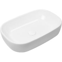 Oltens Jurong umywalka 54x36 cm owalna nablatowa biała 40304000