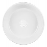 Oltens Lagde umywalka 40x40 cm okrągła nablatowa biała 40316000