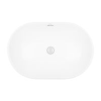 Oltens Tive umywalka 61x40 cm owalna wpuszczana biała 40323000