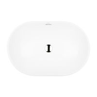 Oltens Tive umywalka 61x40 cm owalna wpuszczana biała 40323000