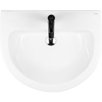Oltens Jog umywalka 61x49 cm wisząca z powłoką SmartClean biała 41501000