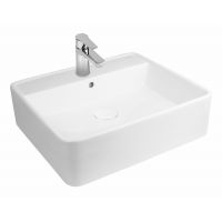 Oltens Duve umywalka 50,5x46 cm nablatowa prostokątna SmartClean biała 41811000