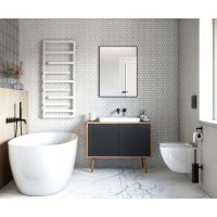 Oltens Kagera umywalka 60x42 cm prostokątna nablatowa biała 40303000