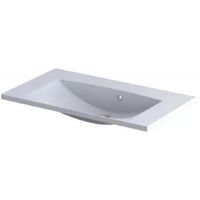 Oristo Uni umywalka 80x46,5 cm prostokątna meblowa biała UME-AM-80-92-BO