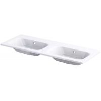 Oristo Uni umywalka 121x46 cm prostokątna meblowa biała UME-AR-120-92-D-BO