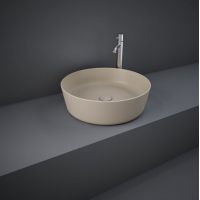 Rak Ceramics Feeling umywalka 42 cm nablatowa slim okrągła cappuccino mat FEECT4200514A