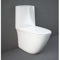 Rak Ceramics Sensation miska WC kompaktowa stojąca biała SENWC1146AWHA