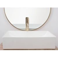 Rea Inga umywalka 51x34 cm nablatowa prostokątna biała REA-U1022