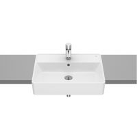 Roca Gap umywalka 55x42 cm prostokątna wpuszczana biała A3270YGS00