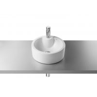 Roca Terra II umywalka 39 cm nablatowa okrągła Maxi Clean biała A32722T00M