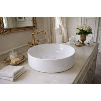 Ruvetti Alana umywalka 39x39 cm okrągła nablatowa biała DOL_AL3913