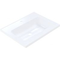 Ruvetti Ivana umywalka 60x45 cm prostokątna wpuszczana biała DOL_IVA60