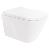 Sanindusa Look miska WC z deską wolnoopadającą wisząca bez kołnierza szary mat 134936154