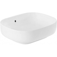 Sanindusa Sanibold umywalka 47,5x40 cm prostokątna nablatowa biała matowa 137300604