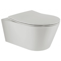 Sanindusa URB.Y 48 miska WC z deską wolnoopadającą wisząca bez kołnierza szary mat 140938154